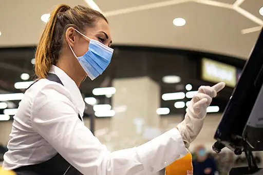 People endangered on their workplace because of corona virus.