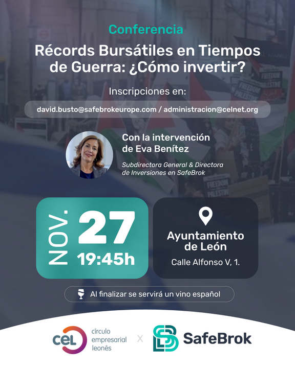 Conferencia: R&eacute;cords burs&aacute;tiles en tiempos de guerra - SafeBrok