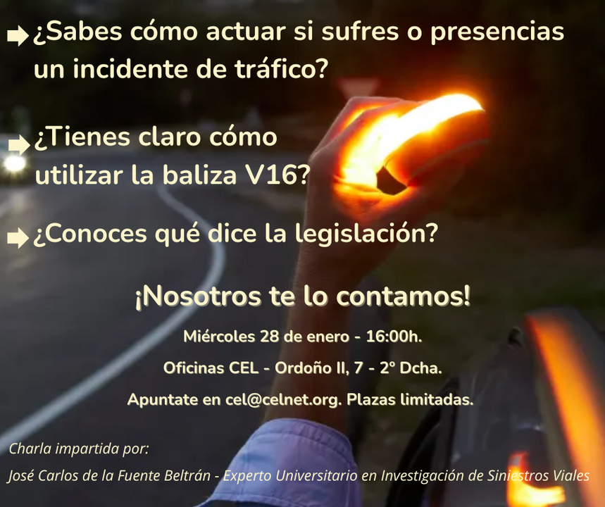 Uso de la baliza V16_