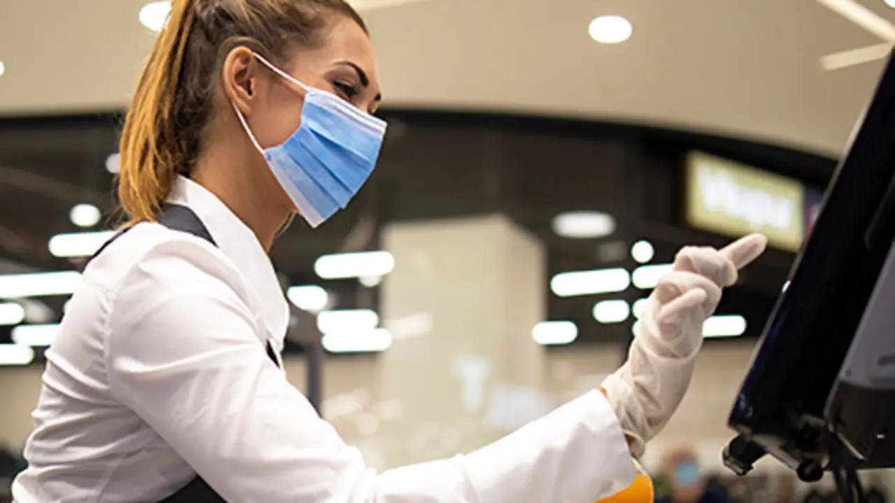 People endangered on their workplace because of corona virus.