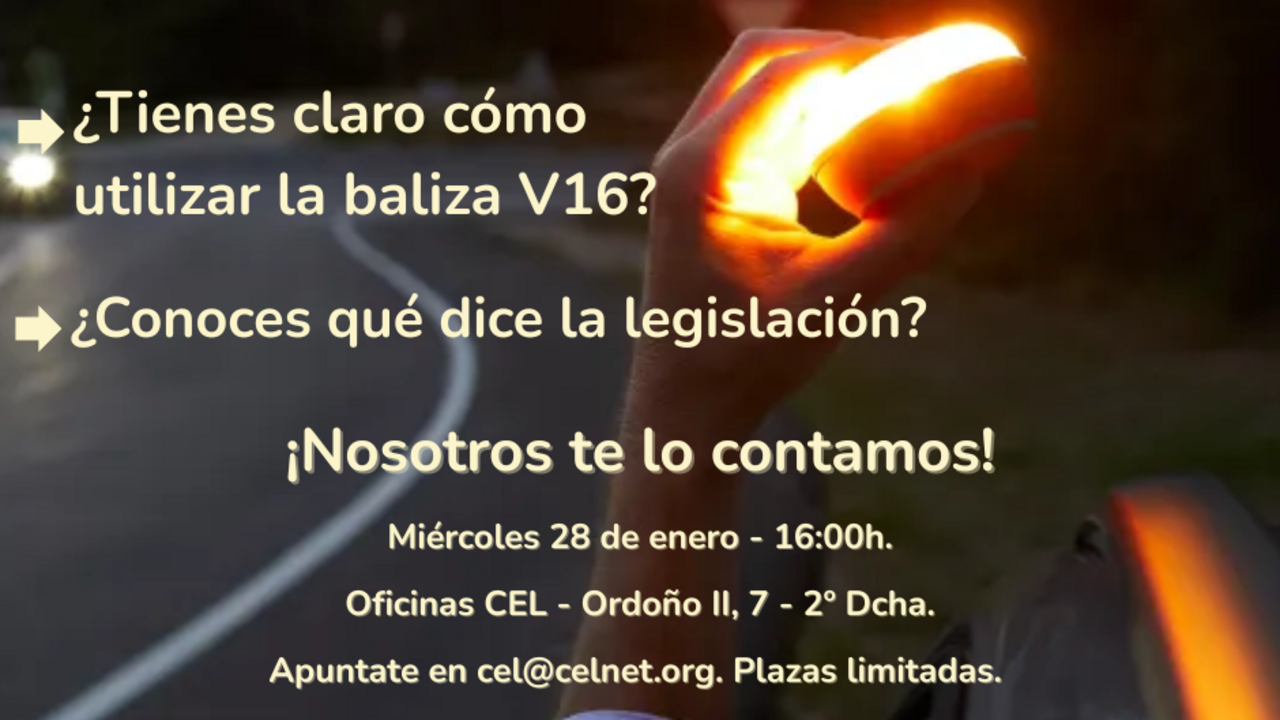 Uso de la baliza V16_