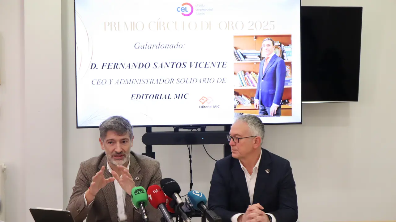 Julio C&eacute;sar &Aacute;lvarez, presidente CEL y Nicesio &Aacute;lvarez, secretario general CEL