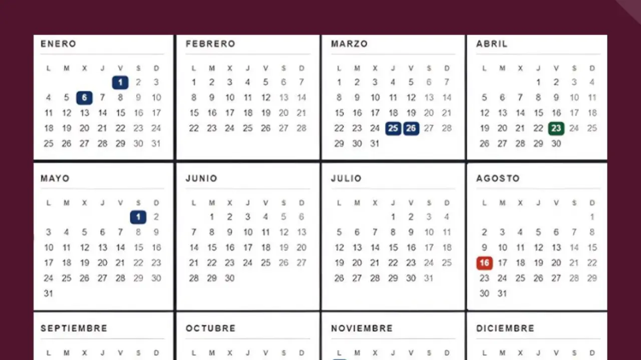 Calendario Fiestas Laborales CYL 2027
