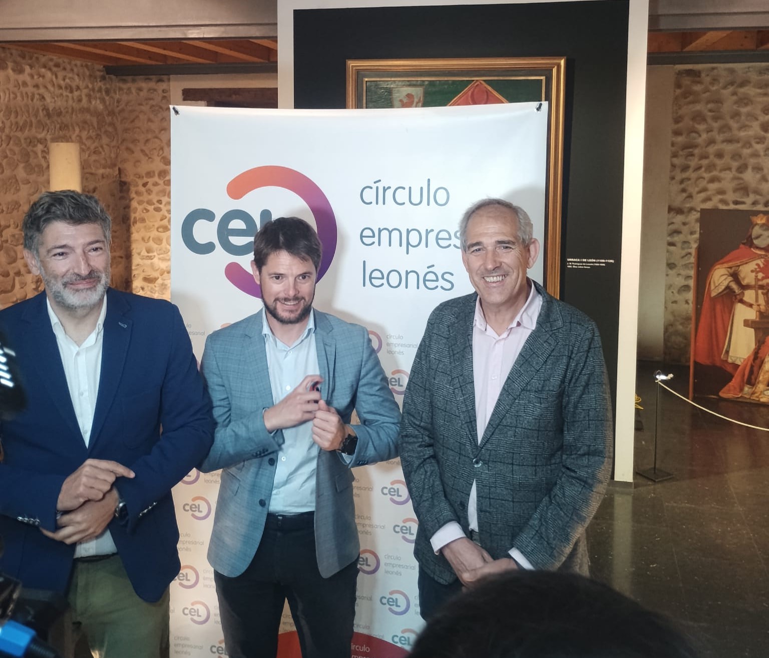 Julio César Álvarez, Félix Jordán y Vicente Canuria