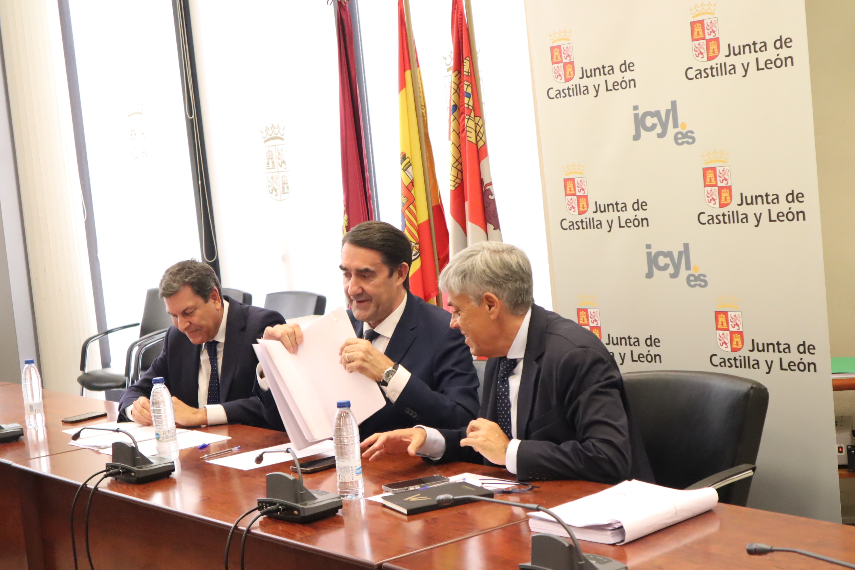 Carlos Fernández Carriedo, Juan Carlos Suárez-Quiñones y Eduardo Diego