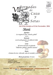 VII Jornadas de Caza y Setas de la Bodega Regia