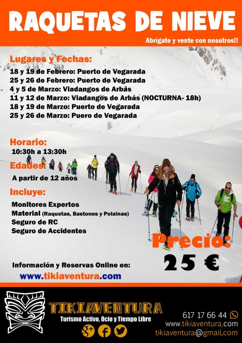 Travesías con raquetas de nieve de Tikiaventura