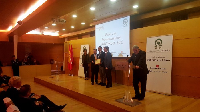 Editorial MIC recibe el Premio de la Asociación Española de Editores