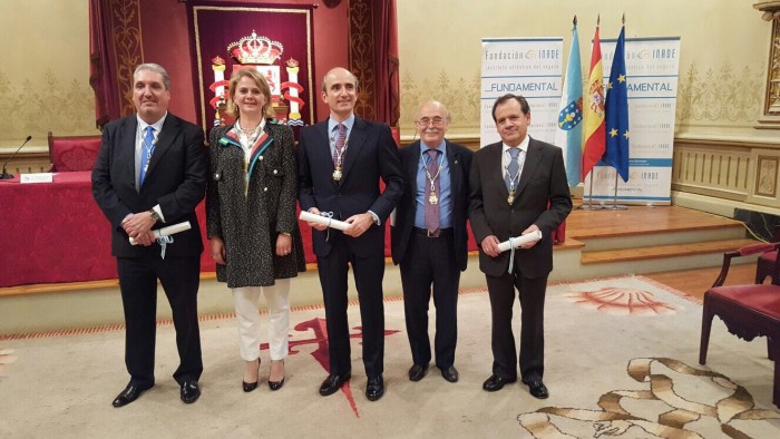 Silvino Abella, presidente de Espabrok, recogió el Premio Galicia Segura a la Mediación de Seguros