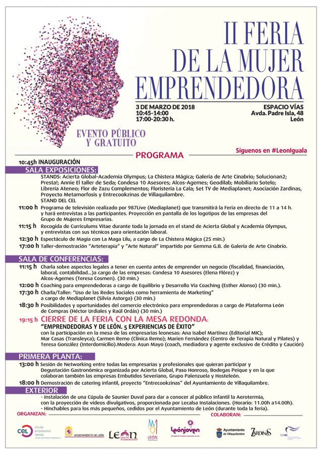 La II Feria de la Mujer Emprendedora mostrará el empuje empresarial de las leonesas en Espacio Vías