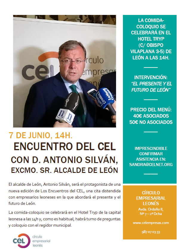 Encuentro del CEL con el alcalde de León, Antonio Silván