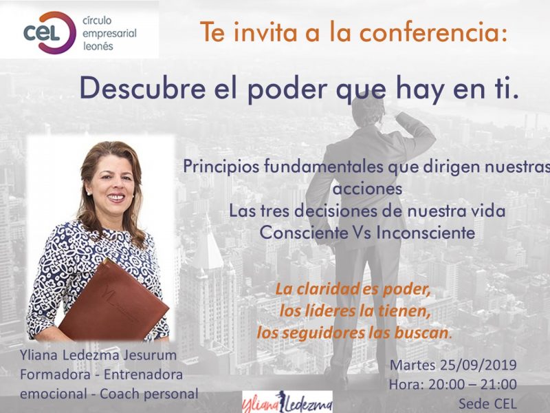 Conferencia: Descubre el poder que hay en ti
