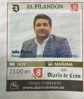 El presidente del CEL, protagonista de El Filandón de La 8 León, 4 de noviembre