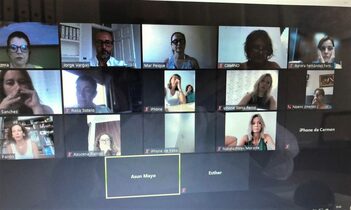 Reunión de trabajo Zoom del Grupo Mujeres Empresarias y Directivas