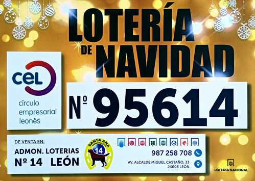 Ya está a la venta el número 95614 de la Lotería de Navidad del CEL