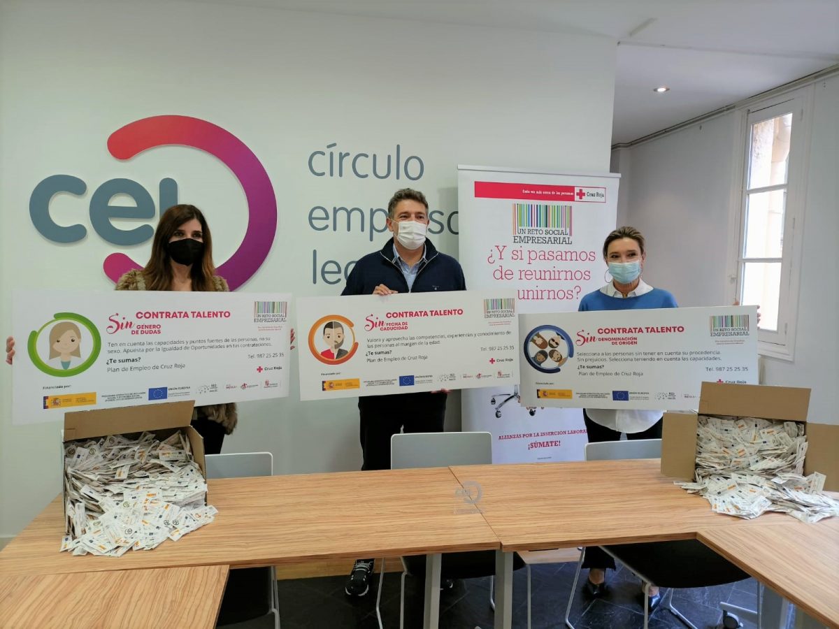 El CEL y Cruz Roja en León ponen en marcha la campaña de empleo «Contrata Talento Sin»