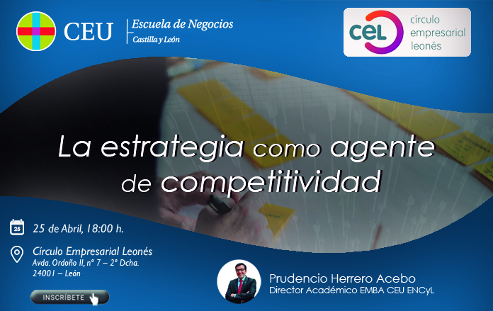 Jornada de Formación «La estrategia como agente de competitividad» (Escuela de Negocios CEU CyL)