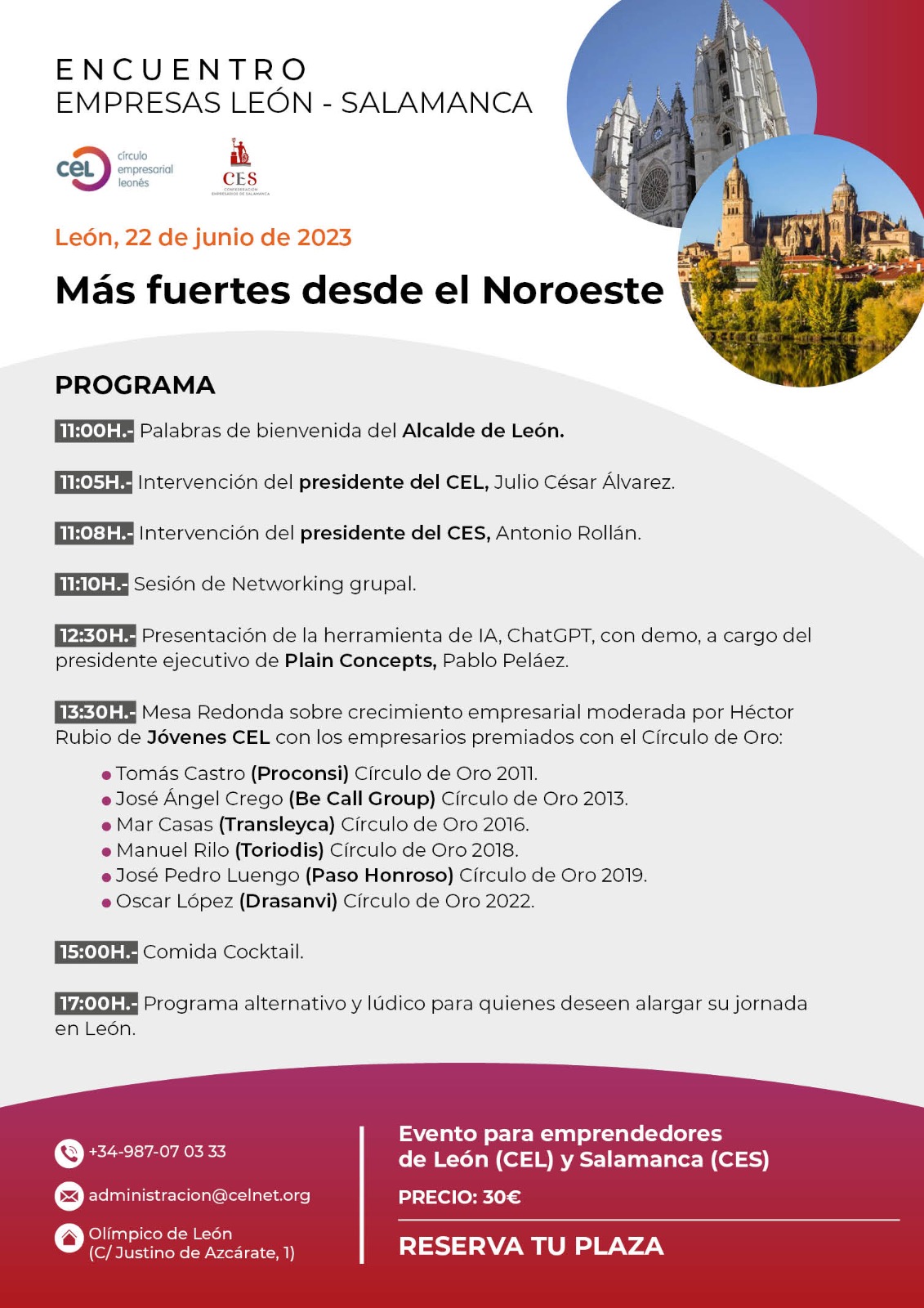 Encuentro de empresas de León (CEL) y Salamanca (CES)