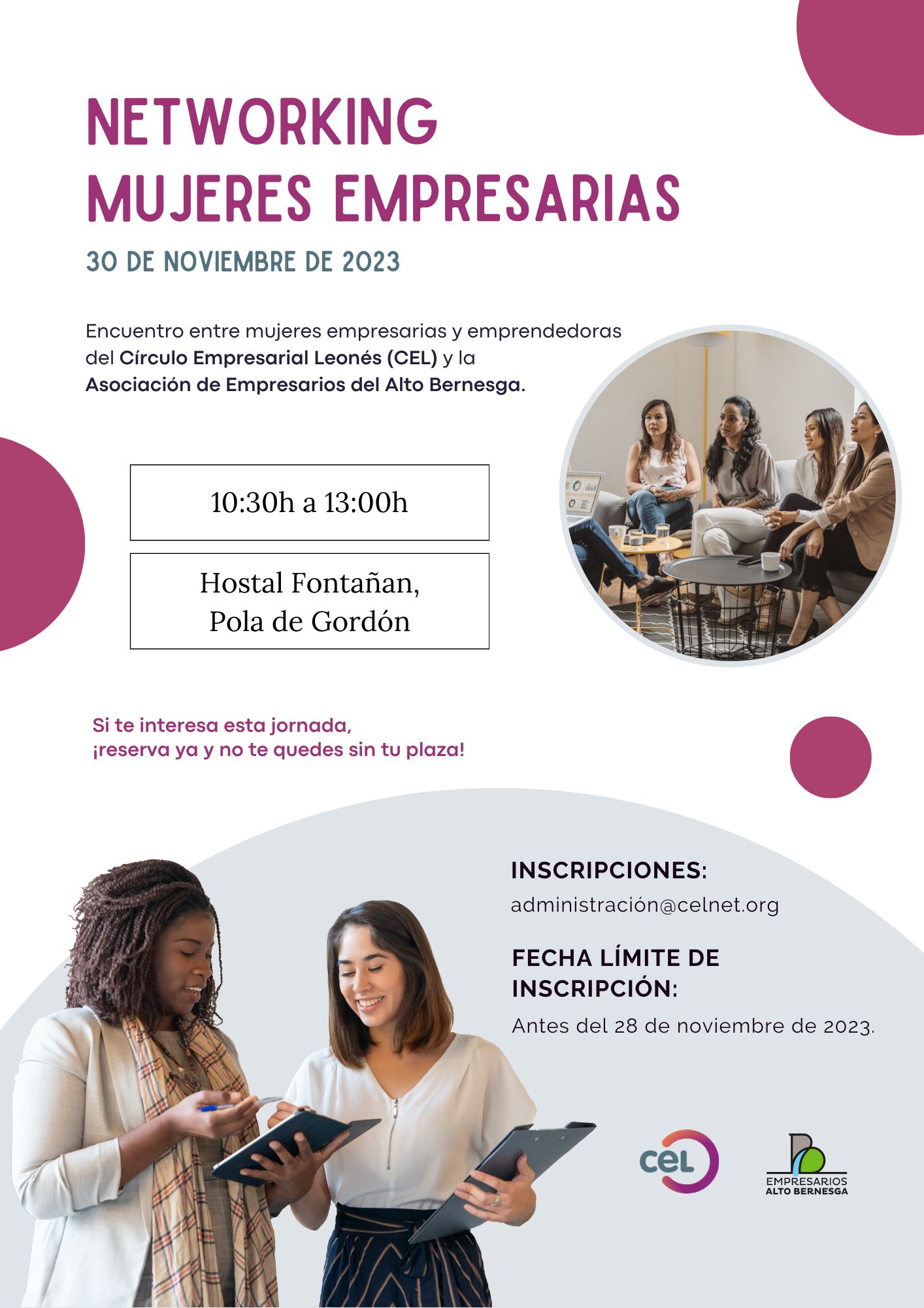 Encuentro Networking Mujeres Empresarias del CEL con la Asociación Empresarios Alto Bernesga