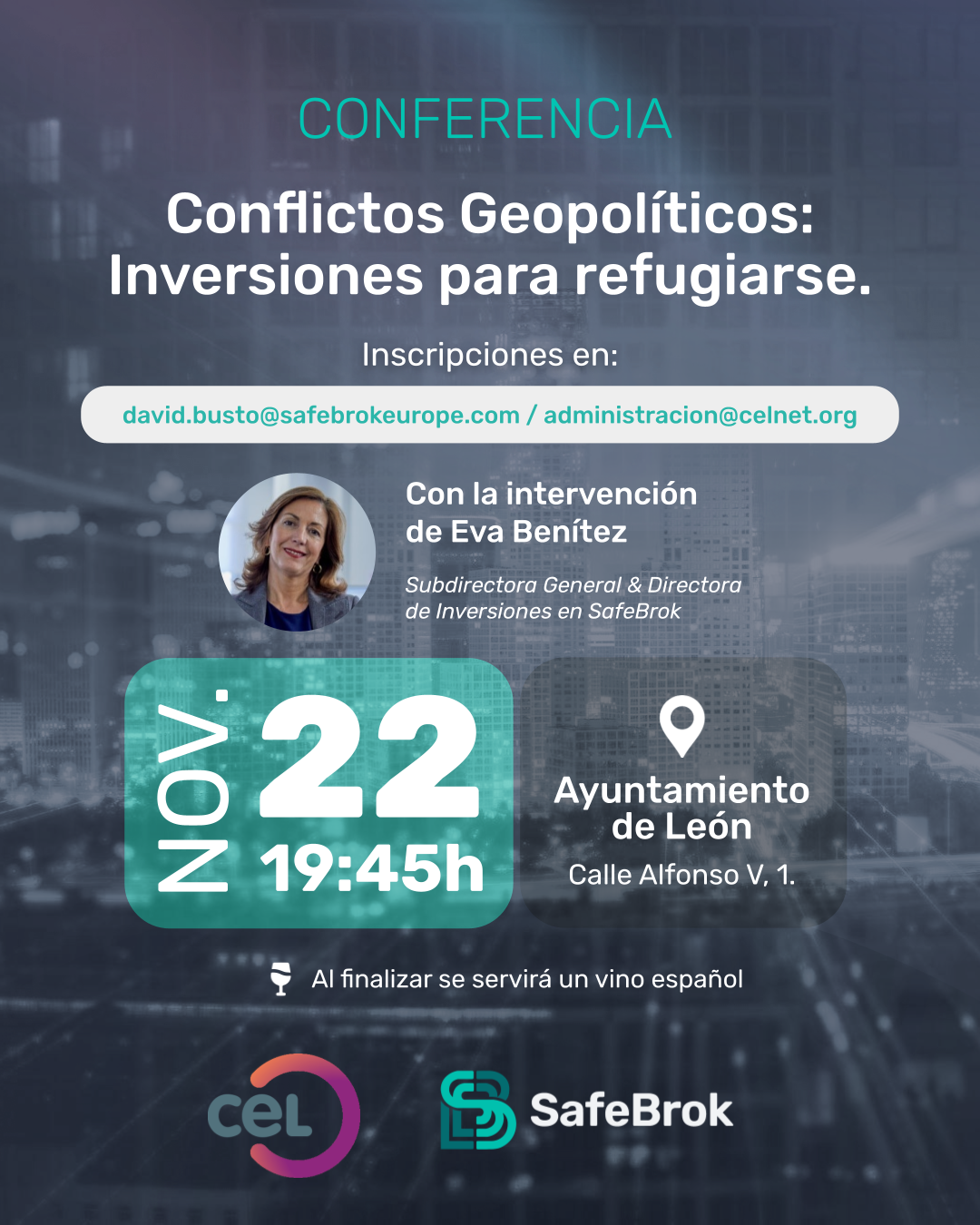 Conferencia «Conflictos geopolíticos: inversiones para refugiarse»