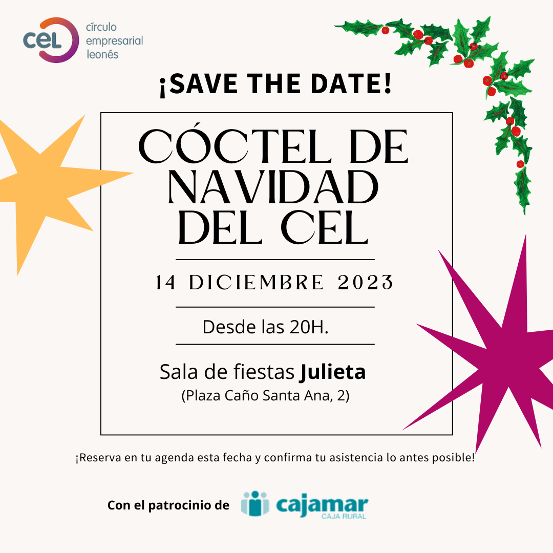 ¡Save the date! Cóctel de Navidad del CEL