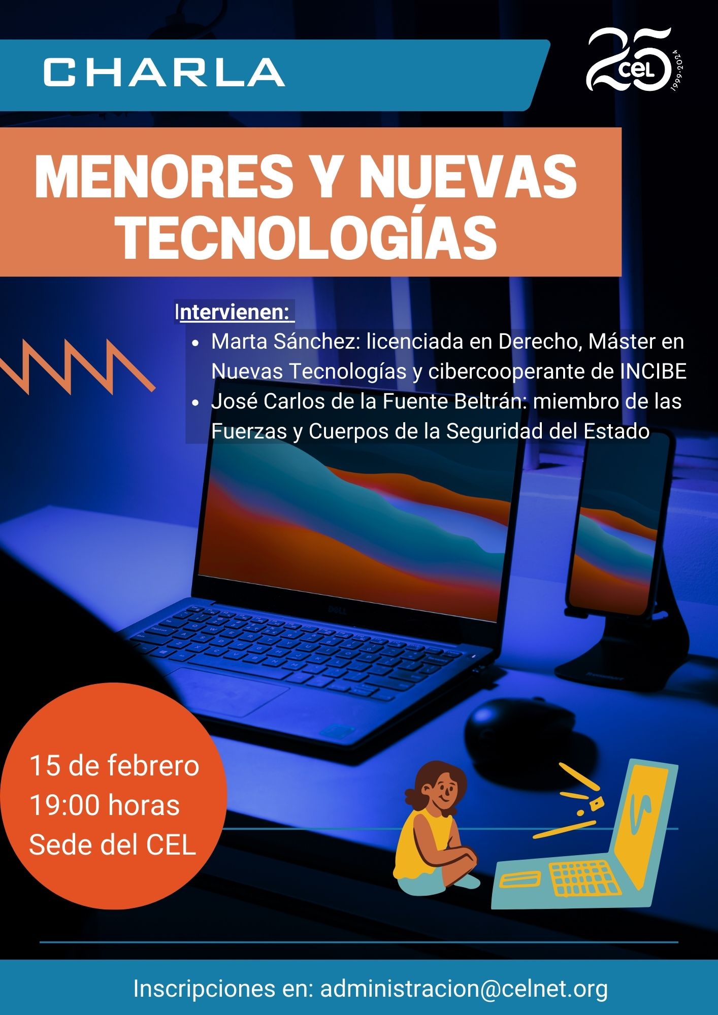 Charla «Menores y nuevas tecnologías»