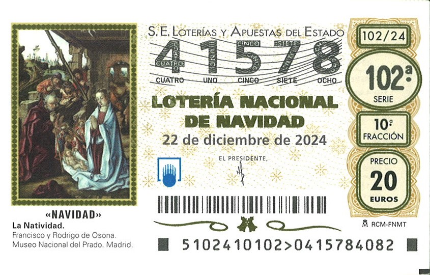Lotería de Navidad del CEL: 41578